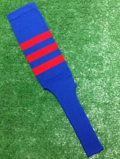 Baseball Stirrups 8" Royal With Three Red Stripes