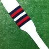 Baseball Stirrups 8" White With Navy And Red Stripes 1 Baseball Stirrups 8" White With Navy And Red Stripes -Baseball Equipment Store photo 2 233