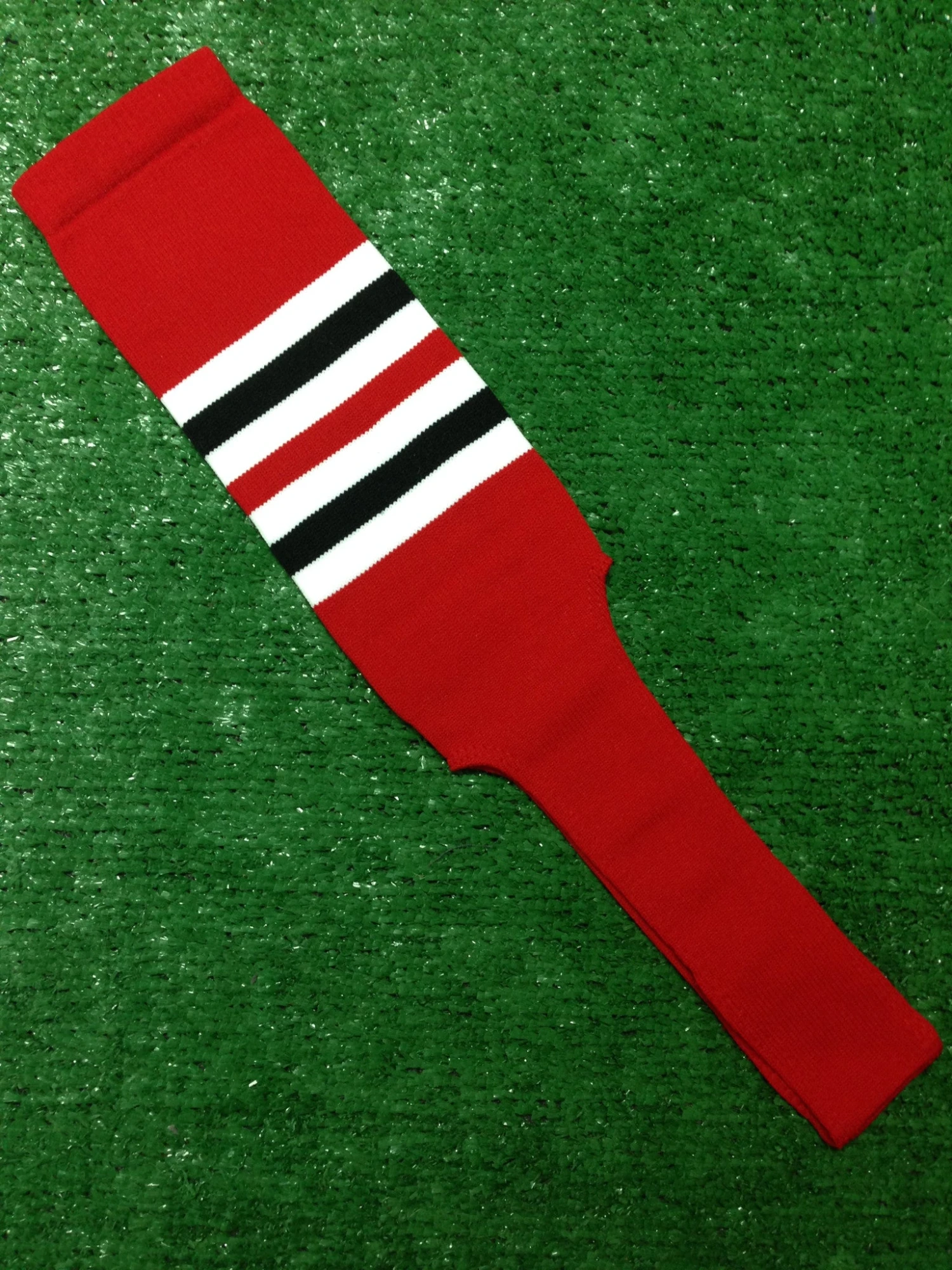 Baseball Stirrups 4" Or 8" Red With White And Black Stripes 3 Baseball Stirrups 4" Or 8" Red With White And Black Stripes