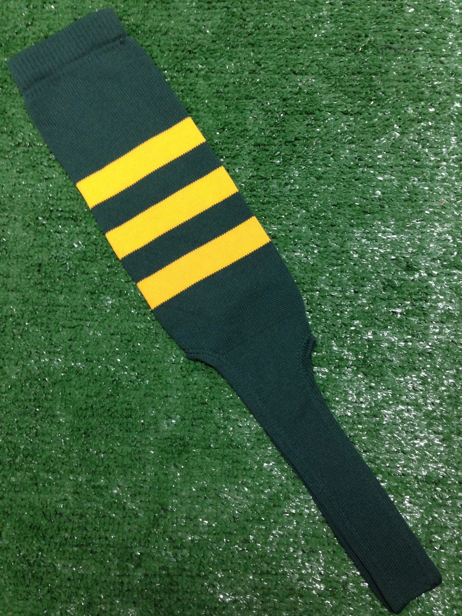 Baseball Stirrups 8" Dark Green With Three Gold Stripes 3 Baseball Stirrups 8" Dark Green With Three Gold Stripes