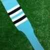 Baseball Stirrups 8" Columbia Blue With White And Navy Stripes -Baseball Equipment Store photo 59